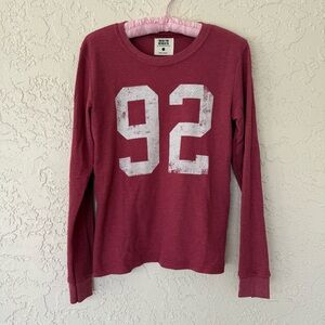 Varsity Waffle Long Sleeve Tee